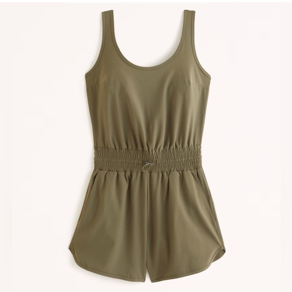 Abercrombie & Fitch Traveler Romper in
Olive Green